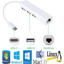 Alfais AL-4693 USB 3.1 Type C Hub Ethernet Çevirici Dönüştürücü Adaptör