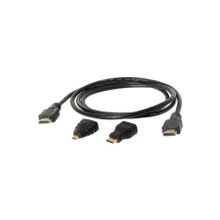 Alfais AL-4699 1.5 m HDMI Kablo + Mini Micro Uç Çevirici