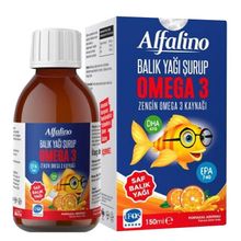 Alfalino Omega 3 Portakal Aromalı 150 ml Balık Yağı