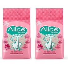 Alice Kartopu İnce Taneli Pudra Kokulu 2x10 lt Kedi Kumu