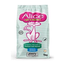 Alice Light & Sterilised 6x1 kg Somonlu Karidesli - Kısırlaştırılmış / Kilolu Kediler İçin Premium Kedi Maması