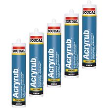Aliden 5 Adet 500 gr Soudal Kahverengi Mastik Silikonize