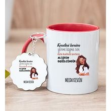 Alışıkın Değilsindir Tasarım Esprili Kırmızı Kişiye Özel Kupa Bardak