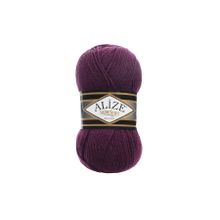 Alize 111 Mürdüm Superlana Klasik 100 gr El Örgü İpi
