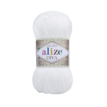 Alize 55 Beyaz 5'li Diva El Örgü İpi