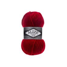 Alize 56 kırmızı 5'li Süperlana Tığ El Örgü İpi