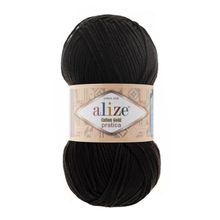 Alize 60 siyah 5'li Puffy El Örgü İpi
