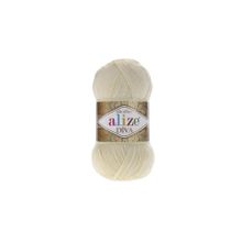 Alize Diva 01 100 gr Örgü İplik