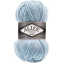Alize Superlana Maxi 480 Lıght Blue Açık Mavi Yünlü İplik