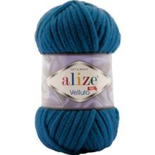 Alize Velluto 646 Mikanos Mavi 5 Adet El Örgü İpi