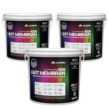 Alkoru Gri Likit Membran Renkli Reçine Esaslı 3x13 kg Sıvı Su Yalıtım Malzemesi