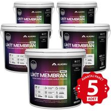 Alkoru Gri Likit Membran Renkli Reçine Esaslı 5x13 kg Sıvı Su Yalıtım Malzemesi