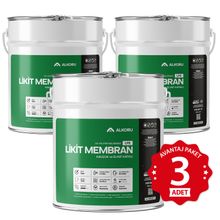 Alkoru Lite Likit Membran Kauçuk ve Elyaf Katkılı 3x15 kg Sıvı Su Yalıtım Malzemesi