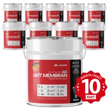 Alkoru Süper Likit Membran Kauçuk ve Elyaf Katkılı 10x15 kg Sıvı Su Yalıtım Malzemesi