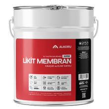Alkoru Süper Likit Membran Kauçuk ve Elyaf Katkılı 15 KG Sıvı Su Yalıtım Malzemesi