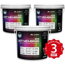 Alkoru Yeşil Likit Membran Renkli Reçine Esaslı 3x13 kg Sıvı Su Yalıtım Malzemesi