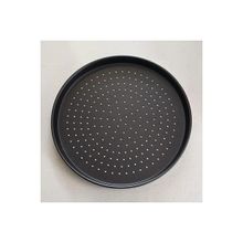 Alkoy Granit Delikli 34 cm Siyah Pizza Tepsisi