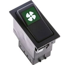 Allestock Ampullü 12V Universal Fan Düğmesi Anahtarı 6 Pin Rocker Switch