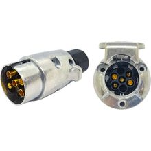 Allestock Metal 5 Pin Römork Fişi ve Soketi