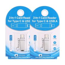 Ally 2in1 Gümüş Usb Type-C Kart Okuyucu