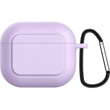 Ally ALL-35179 Mor Apple Airpods 3 Kancalı Ultra Ince Silikon Kulaklık Kılıfı
