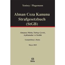 Alman Ceza Kanunu Strafgesetzbuch STGB Beta Yayınları