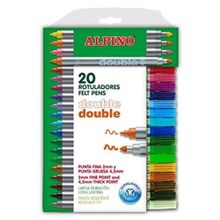 Alpino Ar-058 Double Çift Yönlü 20 Renk Keçeli Kalem