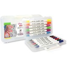 Alpino AR-800186 Çift Yönlü Fırça Uçlu 12'li Keçeli Kalem