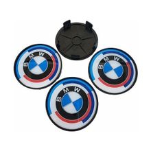 Altaş BMW 50. Yıl Siyah 4'lü 65/68 mm Damla Geçme Jant Göbeği