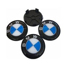 Altaş BMW Siyah 4'lü 65/68 mm Damla Geçme Jant Göbeği