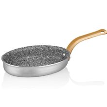 Altın Başak Alüminyum Granit 11x17 cm Mini Oval Tava