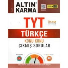 Altın Karma 2020 TYT Türkçe Konu Konu Çıkmış Sorular Altın Karma Yayınları