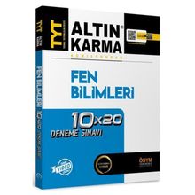 Altın Karma Yayınları TYT Fen Bilimleri Komisyondan 10x20 Deneme