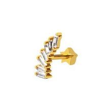 Altın Konak Baget Taşlı Tragus Altın 14 Ayar Küpe