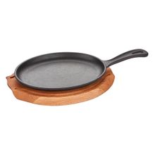 Altınbaşak Döküm Demir 24x17 cm Oval Saplı Fajita Tavası