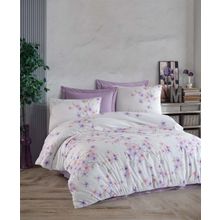 Altınbaşak Lava Puce Çift Kişilik 200x220 cm Beyaz Nevresim Takımı