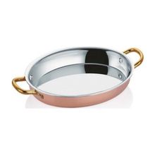 Altınbaşak Nostalji Multi Metal 28x20 cm Bakır Oval Omlet Tava