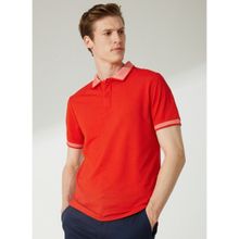 Altınyıldız Classics 4A4822200052 Polo Yaka Düz Nar Çiçeği Erkek T-Shirt