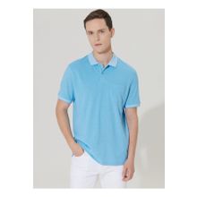 Altınyıldız Classics 4A9000000004 Polo Yaka Mavi Beyaz Erkek T Shirt