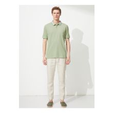Altınyıldız Classics 4A9000000004 Polo Yaka Yeşil Beyaz Erkek T Shirt