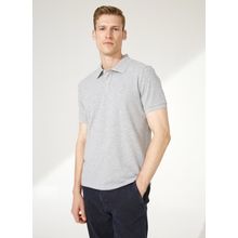 Altınyıldız Classics Gri Melanj Polo Erkek T-Shirt