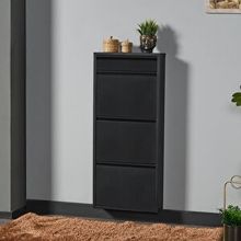 Alveon ALV-3+1 Plus Siyah Metal Ayakkabılık