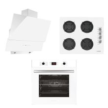 Alveus ALV MFA 627 - ALV GLS 640 - ALV MOD 3000 3'lü Beyaz Ankastre Set