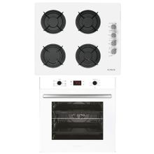 Alveus ALV MFA 627 - ALV GLS 640 Beyaz 2'li Ankastre Set