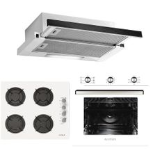 Alveus Destiny 614 MFA 614 - GLS 640 - F6 ECR 3'lü Beyaz Ankastre Set
