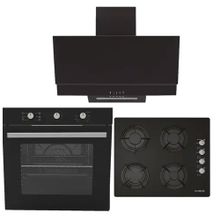 Alveus Ecoplus AF860 - A10 - AD07 Siyah 3'lü Ankastre Set