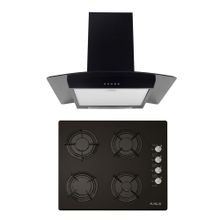 Alveus GLS 640-İBER Siyah 2'li Ankastre Set