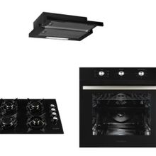 Alveus MFA 604-F5 ECR-GLS 640 Siyah 3'lü Ankastre Set
