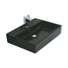 Alvit Architect Siyah 38x50 Cm Tezgah Üstü Lavabo