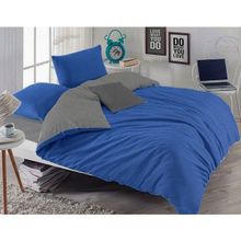 Always Çift Kişilik Çift Taraflı Pamuklu Mavi 200x220 cm Nevresim Takımı